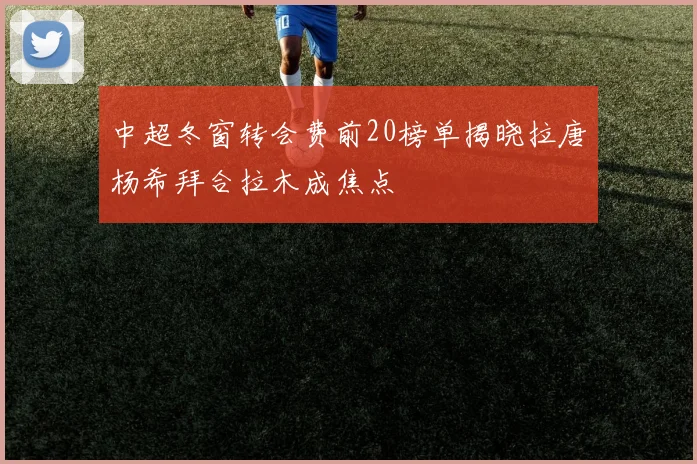 中超冬窗转会费前20榜单揭晓拉唐杨希拜合拉木成焦点